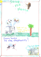 Elephant Poster by Aziza